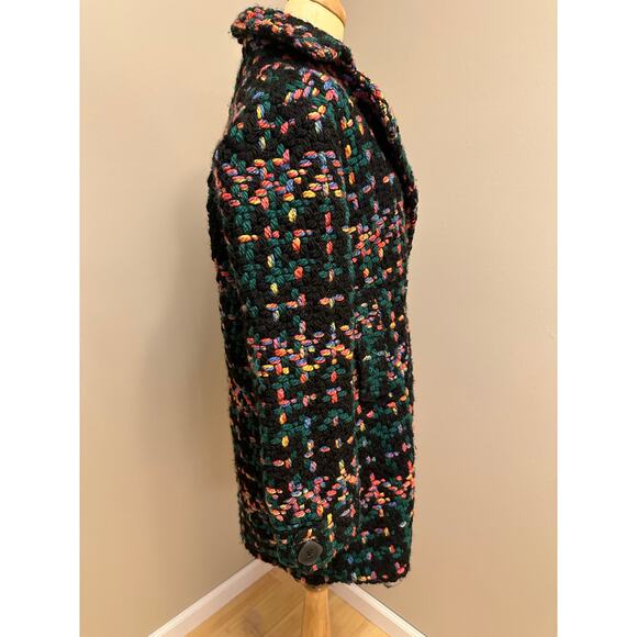 Pepaloves Piccadilly Coat Black Pattern Sz Medium - Picture 5 of 10